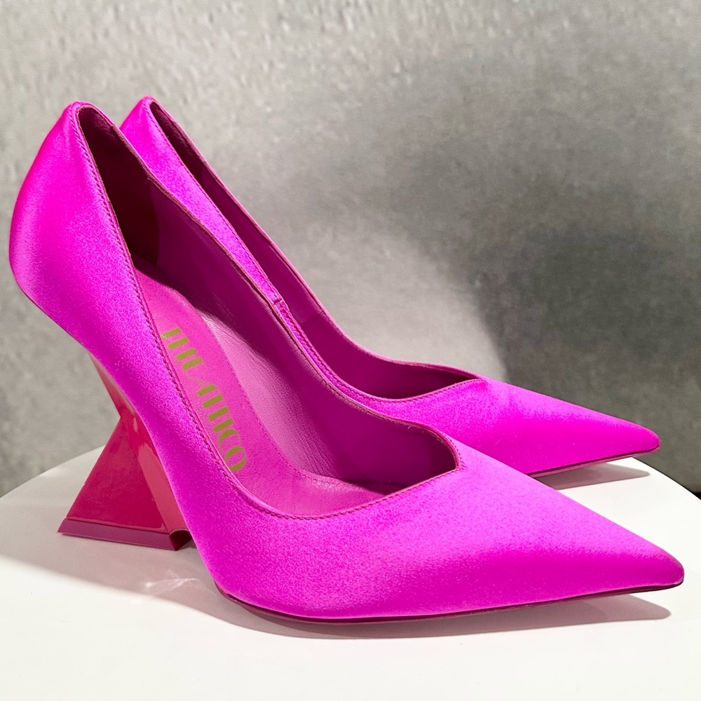 🌹 THE ATTICO🌹Cheope High-heel Fuchsia Pumps Size: 37 - Picture 9 of 16